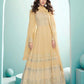Myra Dusty Yellow Georgette Embroidered Anarkali Suit | Swadesiicart