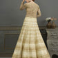 Myra Pista Soft Net Embroidered Handwork Gown Style Suit | Swadesiicart