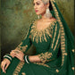 Myra Green Georgette Embroidered Gown | Swadesiicart