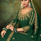 Myra Green Georgette Embroidered Gown | Swadesiicart