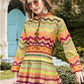 Myra Beautiful Multicolour Silk Digital Patola Gown | Swadesiicart