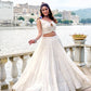 Lorenvalley Fashion White Pure Rayon Plain Frill Lehenga Choli with Koti - Swadesiicart