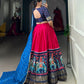 Lorenvalley Pink Dola Silk Patola Print and foil work Lehenga Choli with Dupatta | Swadesiicart