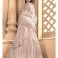 Myra Dusty Pink Butterfly Net Embroidered Anarkali Suit | Swadesiicart