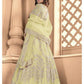 Myra Pista Butterfly Net Embroidered Anarkali Suit | Swadesiicart