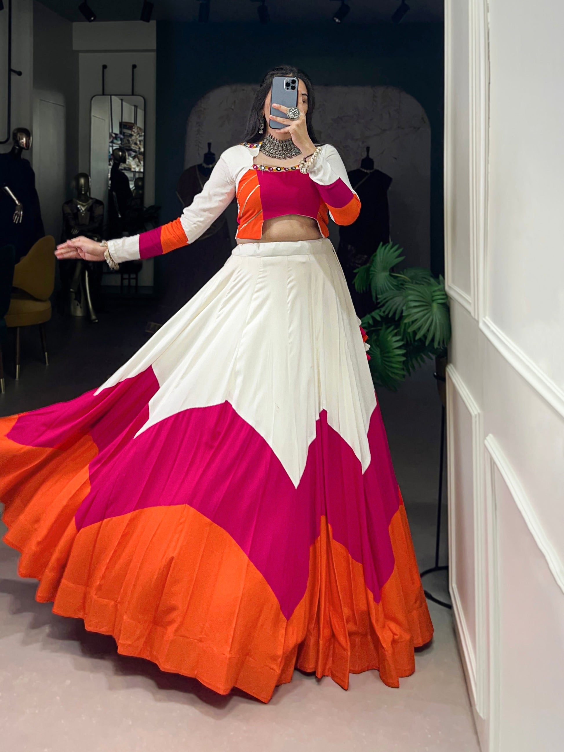 Lorenvalley Pure Rayon Plain Stitched With Canvas And Full Inner Lehenga Choli | Swadesiicart