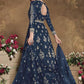 Myra Navy Blue Heavy Embroidered Butterfly Net Anarkali Suit | Swadesiicart