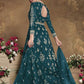 Myra Rama Green Heavy Embroidered Butterfly Net Anarkali Suit | Swadesiicart