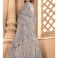 Myra Dusty Grey Heavy Embroidered Anarkali Suit | Swadesiicart