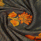 Grey Colour With Orange Blouse Cotton Brasso Saree By Gayathri Reddy Designer Studio | Swadesiicart