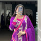 Lorenvalley Fashion Purple Pure Rayon Printed And Original Mirror Hand Work With Lace Touch Up Lehenga Choli with Dupatta - Swadesiicart