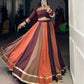 Lorenvalley Fashion Multicolor Pure Rayon Embossed Design Lace Touch Up Lehenga Choli | Swadesiicart