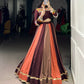 Lorenvalley Fashion Multicolor Pure Rayon Embossed Design Lace Touch Up Lehenga Choli | Swadesiicart