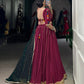 Lorenvalley Ranipink Pure Rayon Embossed Design With Gotta Patti Lace Touch Up Lehenga Choli with Dupatta | Swadesiicart