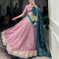 Lorenvalley Fashion Onion Pink Silk Georgette Lace Touch Up Lehenga Choli with Dupatta | Swadesiicart