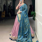 Lorenvalley Fashion Onion Pink Silk Georgette Lace Touch Up Lehenga Choli with Dupatta | Swadesiicart