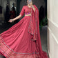 Lorenvalley Fashion Darkpink Pure Rayon Original Mirror Gamthi Work With Gotta Patti Lace Touch Up Lehenga Choli with Dupatta | Swadesiicart