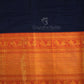 Kalanetha Navy Blue With Zari Kanchi Style Pure Narayanpet Cotton Saree By Gayathri Reddy Designer Studio | Swadesiicart