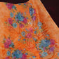 Orange Colour Print Design Semi Chanderi Saree By Gayathri Reddy Designer Studio | Swadesiicart