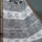 Black And White Colour Block Print Pure Kota Cotton Saree By Gayathri Reddy Designer Studio | Swadesiicart
