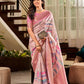 Anaita Pink Designer Digital Printed Soft Silk Saree With Blouse