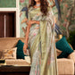 Anaita Grey Designer Digital Printed Soft Silk Saree With Blouse