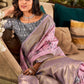Anaita Lavender Designer Digital Printed Soft Silk Saree With Blouse