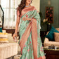 Anaita Green Designer Digital Printed Soft Silk Saree With Blouse