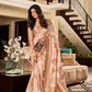 Anaita Cream Designer Digital Printed Soft Silk Saree With Blouse