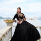 Lorenvalley Fashion Black Pure Rayon Plain Frill Lehenga Choli with Koti - Swadesiicart