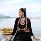 Lorenvalley Fashion Black Pure Rayon Plain Frill Lehenga Choli with Koti - Swadesiicart