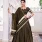 Lorenvalley Fashion Mahendi Pure Chanderi Zari Weaving Work With Embossed Design Lace Touch Up Lehenga Choli with Dupatta - Swadesiicart