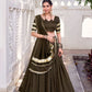 Lorenvalley Fashion Mahendi Pure Chanderi Zari Weaving Work With Embossed Design Lace Touch Up Lehenga Choli with Dupatta - Swadesiicart