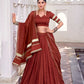 Lorenvalley Fashion Rosegold Pure Chanderi Zari Weaving Work With Embossed Design Lace Touch Up Lehenga Choli with Dupatta - Swadesiicart