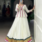 Lorenvalley Fashion White Pure Rayon Embossed Design Lace Touch up Lehenga Choli | Swadesiicart