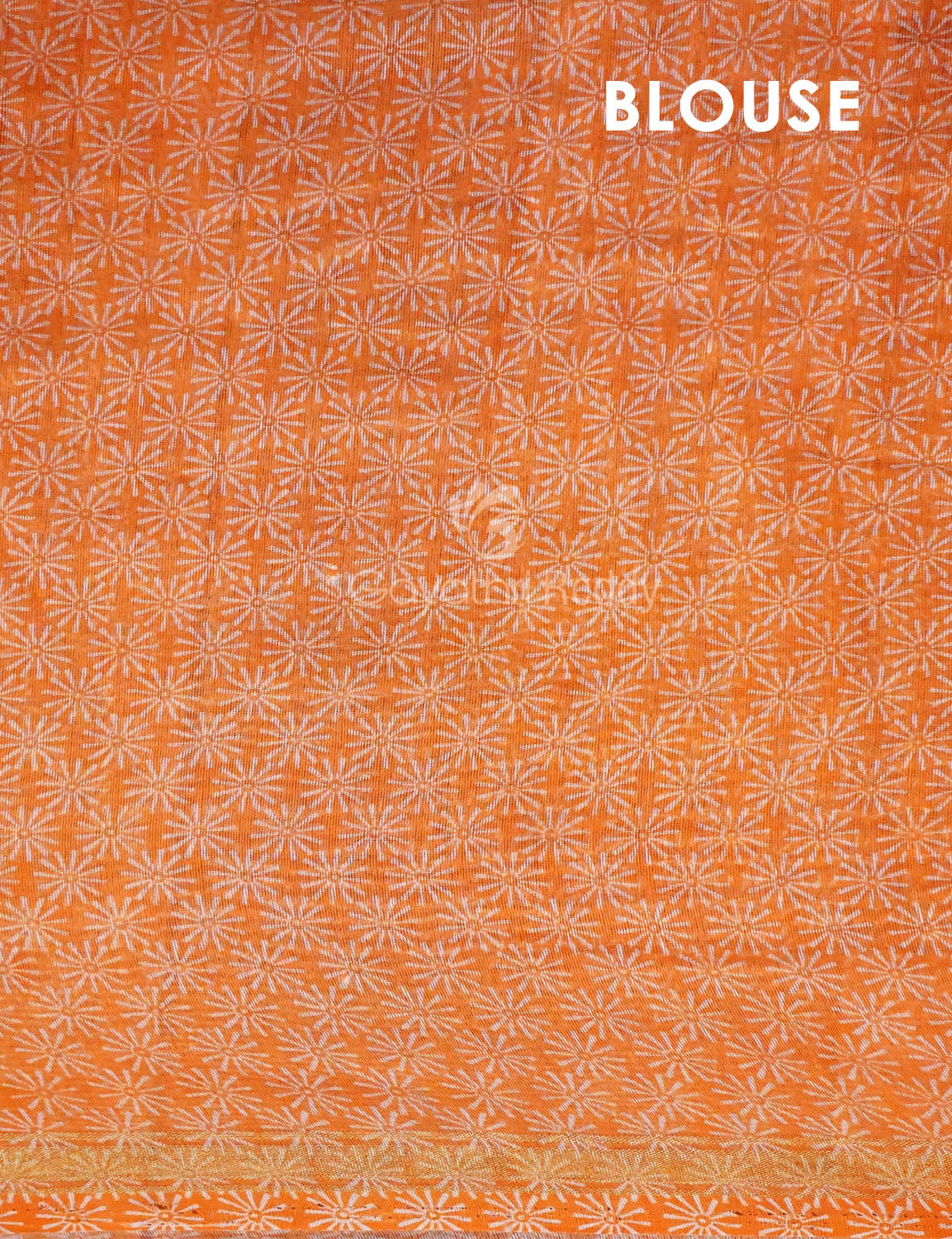 Orange Colour Print Design Semi Chanderi Saree By Gayathri Reddy Designer Studio | Swadesiicart