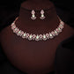 Tehzeeb Creations See Green Colour Ad Studded Necklace Jewellery Set With Matching Earrings For Women And Girls - Swadesiicart