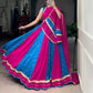 Lorenvalley Fashion Pink Tasar Silk Bandhej Print With Lace Touch Up Lehenga Choli with Dupatta | Swadesiicart