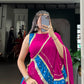 Lorenvalley Fashion Pink Tasar Silk Bandhej Print With Lace Touch Up Lehenga Choli with Dupatta | Swadesiicart