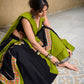 Lorenvalley Pure Cotton Plain With Gamthi Work And Gota Patti With Cowrie (Kodi) Lace Touch Up Lehenga Choli with Dupatta | Swadesiicart