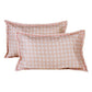 Story@home White & Peach-Coloured 180 TC Queen Bedsheet With 2 Pillow Covers - Swadesiicart