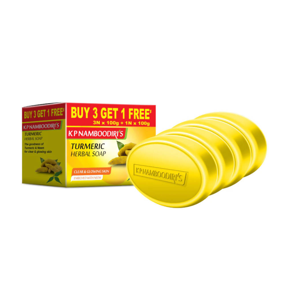 Kp Namboodiri's Turmeric Herbal Soap - Swadesiicart