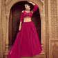 Anaita Magenta Georgette Lehenga Choli With Hand Work