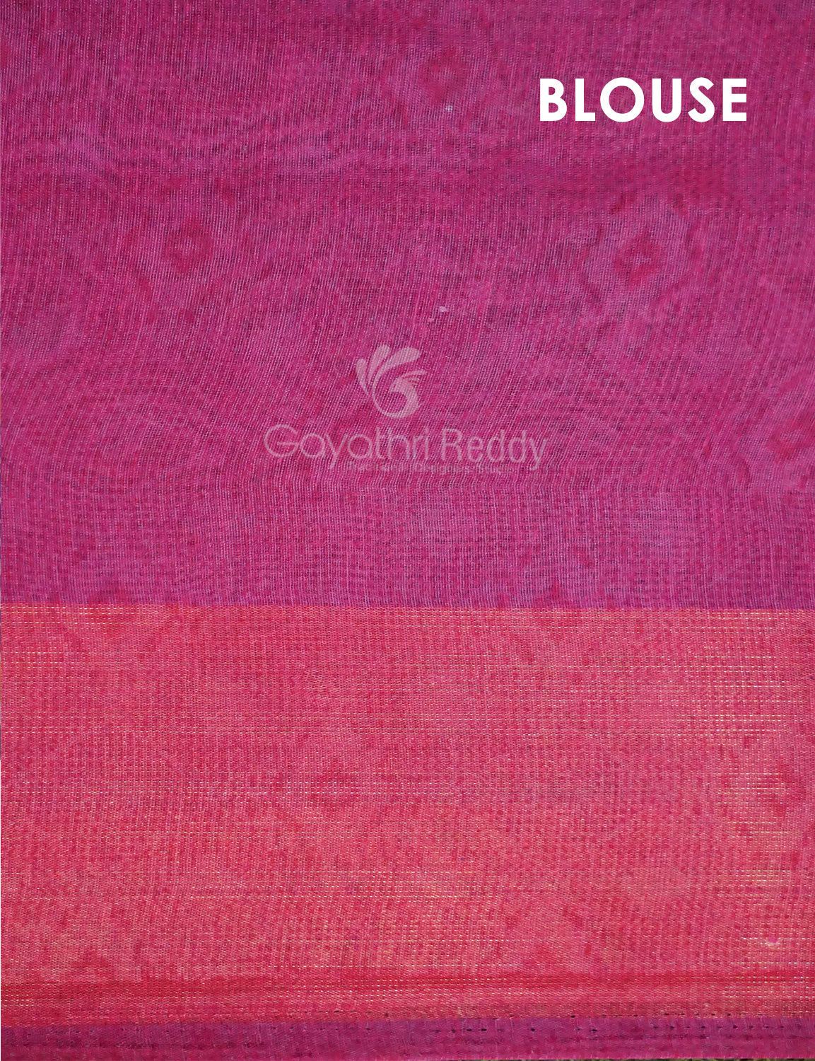 Shades of Cream Colour And Pink Blouse Patola Design Semi Chanderi Saree By Gayathri Reddy Designer Studio | Swadesiicart