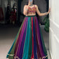 Lorenvalley Fashion Multicolor Georgette Lace Touch Up Lehenga Choli - Swadesiicart
