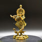 Divine Grace: Krishna Standing Brass Idol - Bringing the Spiritual Presence of Krishna - 1