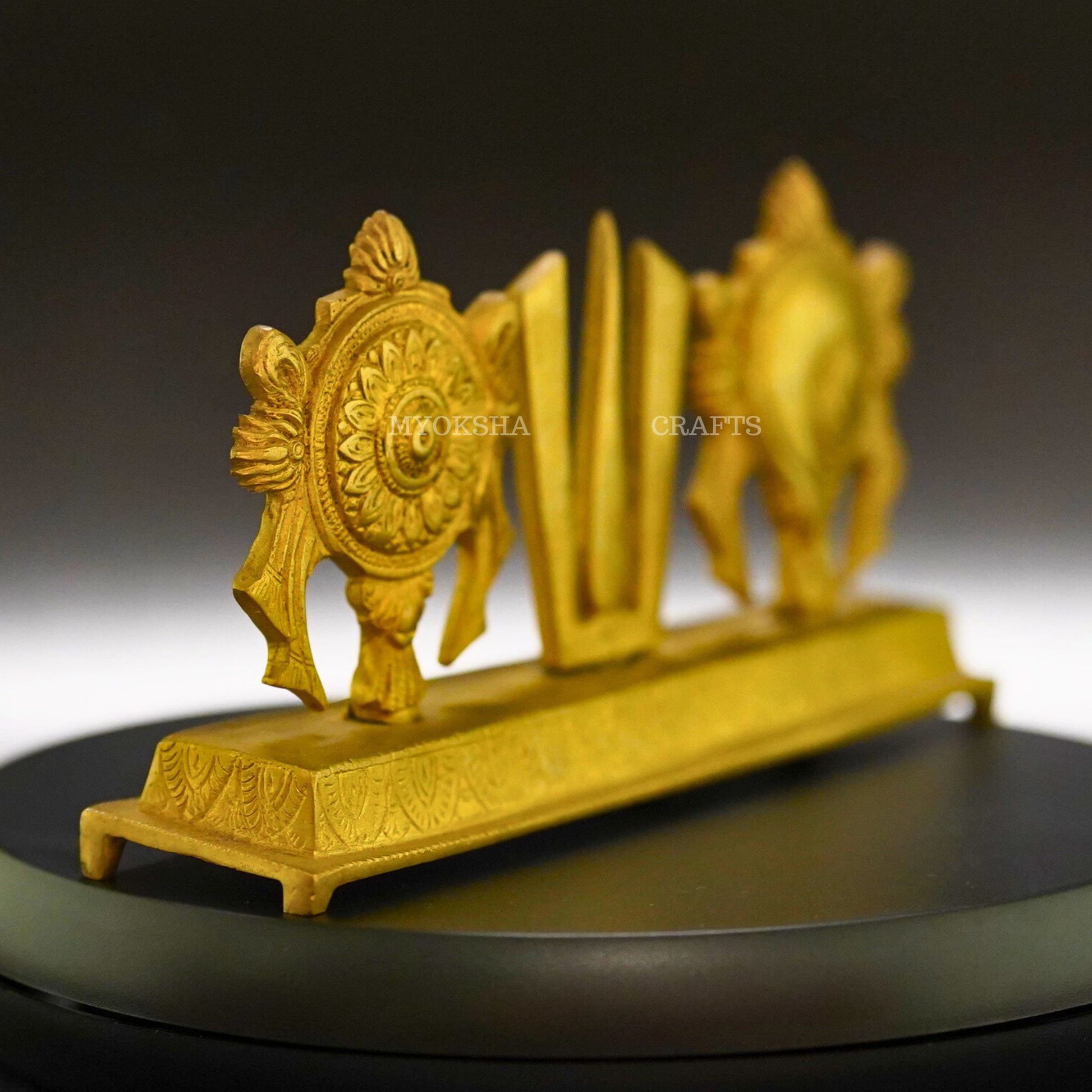 Balaji Namah with Shankh Chakra Brass Idol - 2