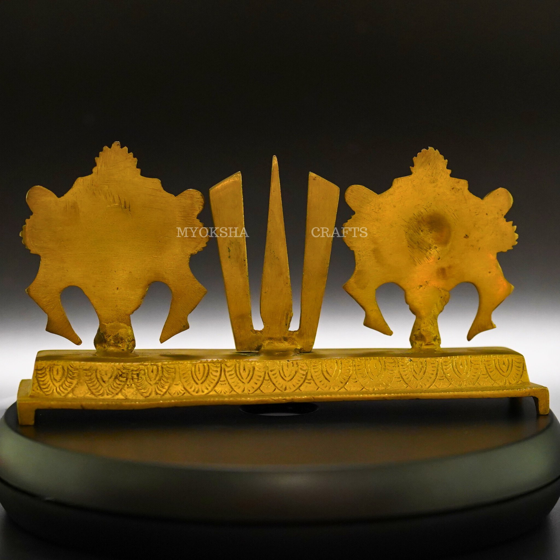 Balaji Namah with Shankh Chakra Brass Idol - 3