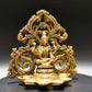 Brass Wall Lakshmi Deepa - Goddess of Wealth and Light - 1