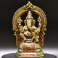 Brass Ganesha Idol - Divine Remover of Obstacles and Bestower of Fortune - 1